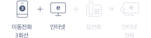 이동전화3회선 + 인터넷
