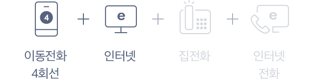 이동전화4회선 + 인터넷